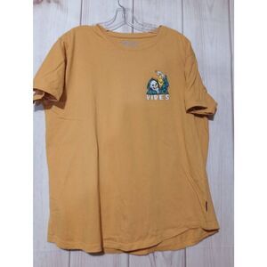 DK T-shirt Ladies Extra Large Gold‎ Positive Vibes Skeleton
